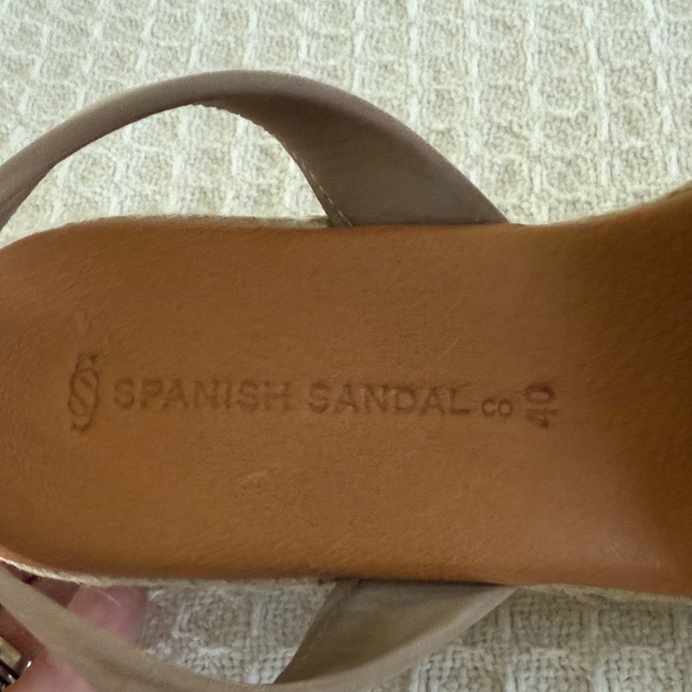 Spanish Sandal Co. Tan Espadrilles for Women Sz. 7.5 (Europe 40) Super Comfy! - Picture 7 of 9